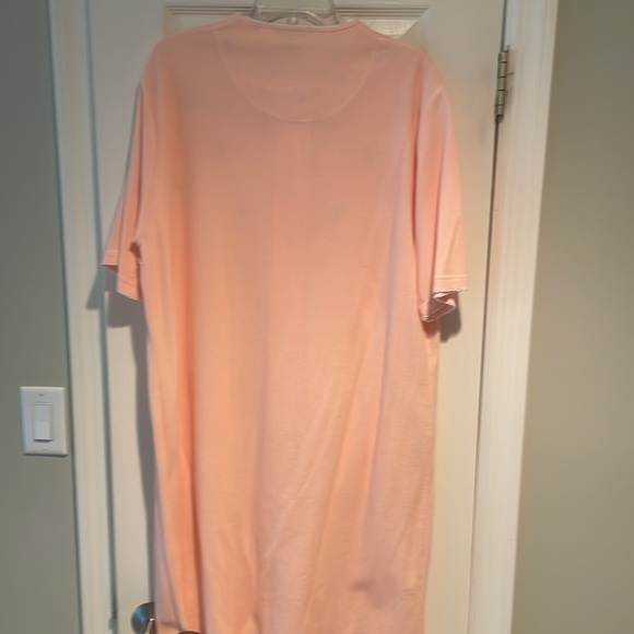 NWT Nuit Magique peach color button down short sleeve robe size L - Picture 9 of 11